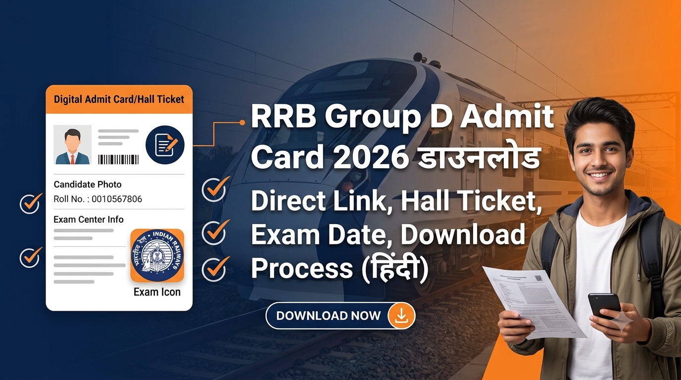 RRB Group D Admit Card 2026 City Informa...